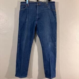 Vintage 80s Wrangler‎ Distressed Western Cowboy Denim Jeans